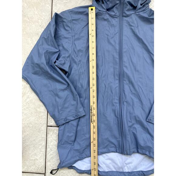Helly Hanson Rain Jacket Women's Medium Zip Up Coat Hooded Light Blue Outdoors - Picture 5 of 10
